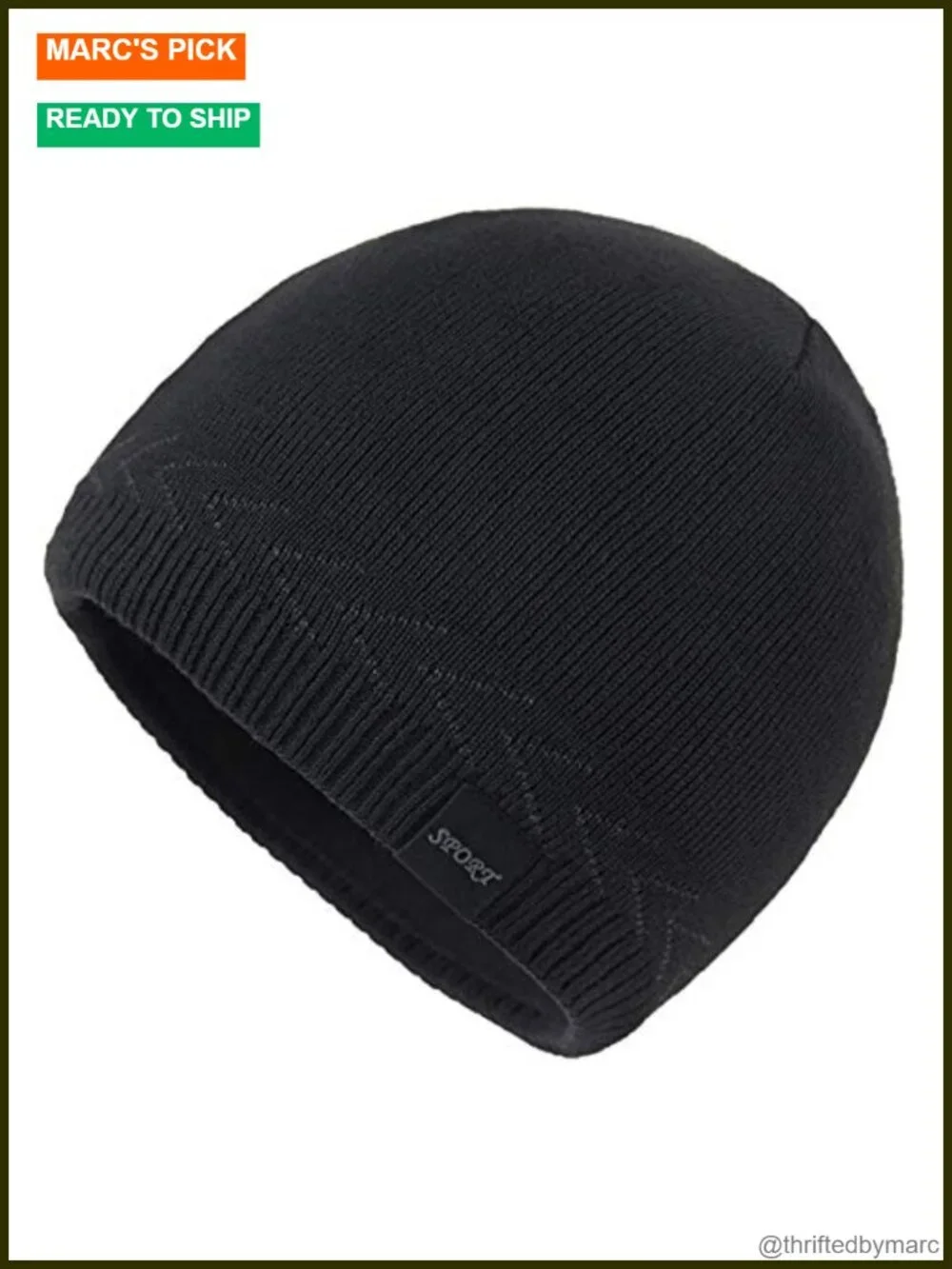 Winter Knit Beanie Hat Skull Cuff Toboggan Cap Fleece Lined One Size